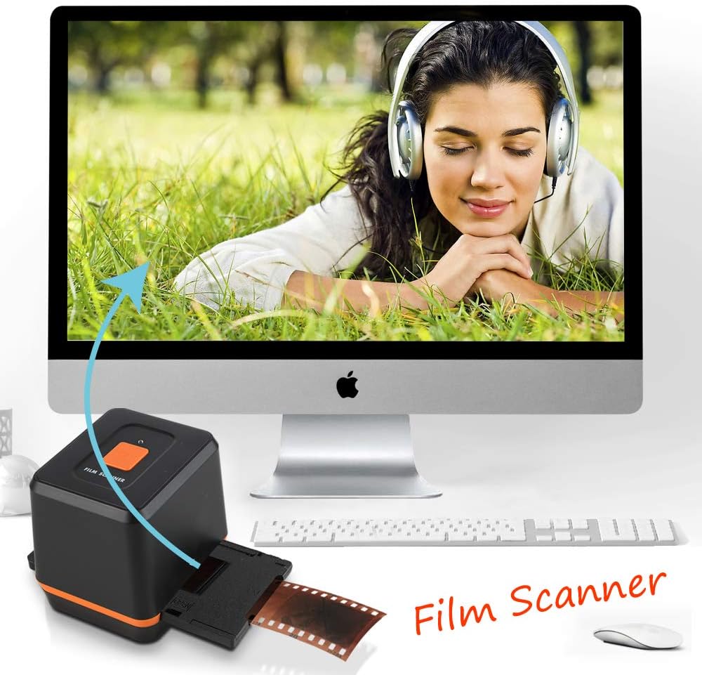 Folgtek Film Converter 35mm Photo Negative and 126mm Slide Scanner, Slide & Film Convert to Digital Photo, Supports MAC/Windows/Vista: Electronics