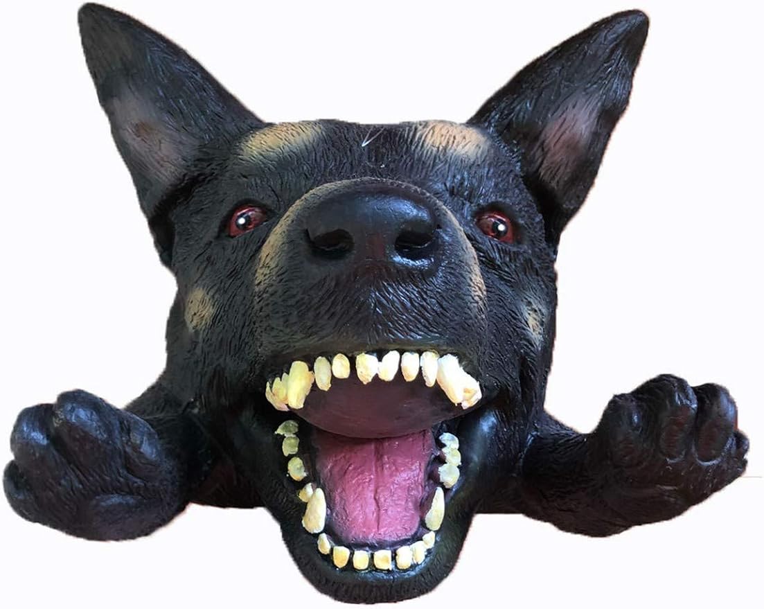 Scary Halloween Decoration Vicious Dog Head for House or Car