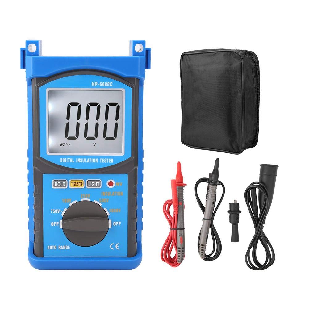 Digital Megohmmeter, Insulation Resistance Tester Meter 100/250/500