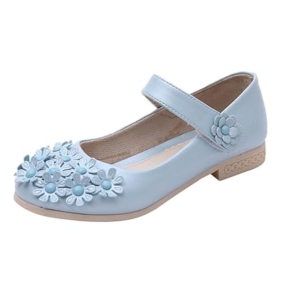 ?HWTOP Baby Mädchen Sandalen Turnschuh Blumen Kleinkind Kind Feste Beiläufige Einzelne Schuhe Prinzessin Lederschuhe mit Klet