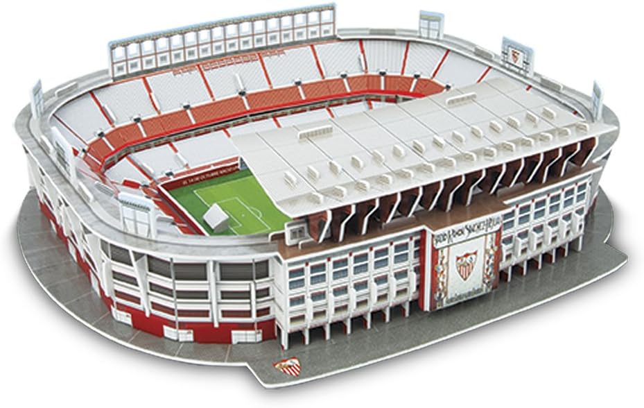 Amazon Co Jp Nanostad ナノスタッド セビージャ オフィシャル スタジアム ラモン サンチェス ピスフアン 3d パズル スポーツ アウトドア