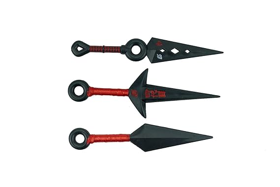 Naruto Anime Cosplay Waffe Medium Kunai Triple Set