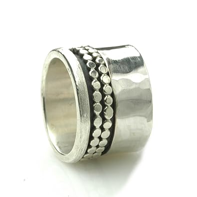 Pierscionki I Obraczki Gehammerter Ring 925er Silber Mit Synthetischem Opal Bizuteria I Zegarki Mayoshop Org