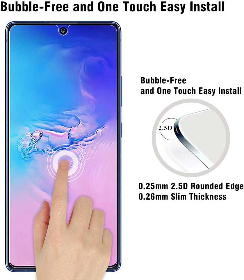 AHABIPERS Tempered Glass for Samsung Galaxy S10 Lite/Samsung Galaxy Note10 Lite Screen Protector, 9H Hardness - Image 5
