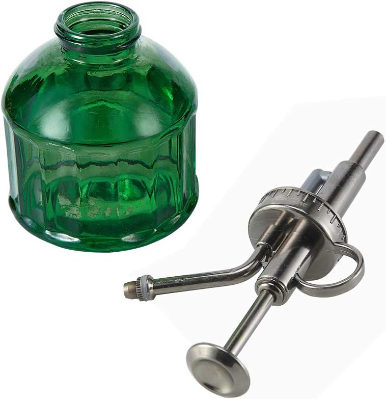 Ebristar Glass Plant Mister Spray Bottle, 6.5" Tall Vintage Plant Spritzer Watering Can, Succulent Watering Bottle with Top Pump, Small Plant Sprayer Mister for Indoor Outdoor House Plant - Dark Green : Garden & Outdoor