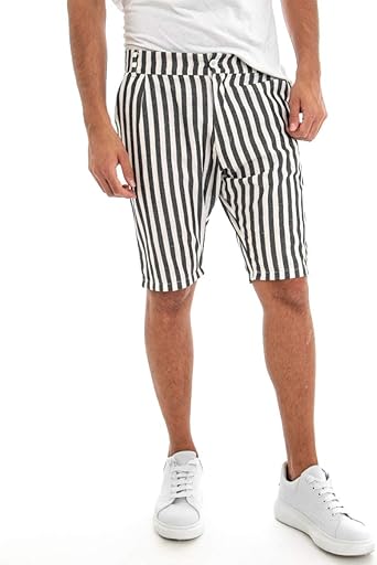 pantaloncini a righe uomo