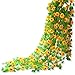 Yatim 8ft Sunflower Garland Pack of 2 Foliage Simulation Silk Flowers for Home Room Hotel Office Garden Wedding Garland Outside Decoration