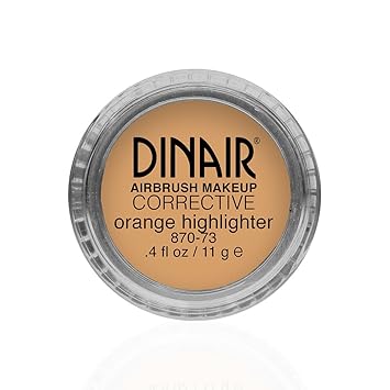 orange highlighter makeup