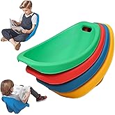 Scoop Rocker Chairs Multicolor, Flexible Seating for Classroom Elementary, Portable Floor Seating for Classroom, Reading Chai