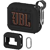 XEGIMOR Silicone Cover Case Compatible with JBL Go 4 Ultra Portable Bluetooth Speaker, Soft Skin Sleeve for JBL Go 4 Pro Sound Speaker Accessories(Black Case)