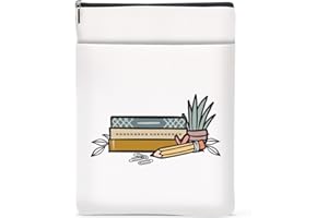 NGZS Book Lovers Gifts Book Sleeve, Bookish Book Club Gifts Book Covers for Paperbacks, Christmas Birthday Book Pouch Book Protector, Bookworm Librarian Gifts for Women Reader Bestie Book Accessories