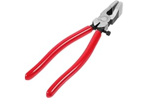 Artibetter 8-inch Heavy Duty Running Pliers with Curved Jaw for Stained Glass Cutting, Glass Grozing