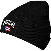 Puerto Rico Flag Puerto Rican Baggy Slouchy Beanie Hat Winter Soft Hats Warm Casual Knit Cap Headwear for Women Men