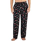 Club Room Men's Fair Isle Fleece Pajama Pants Navy Combo 2XL, Blue