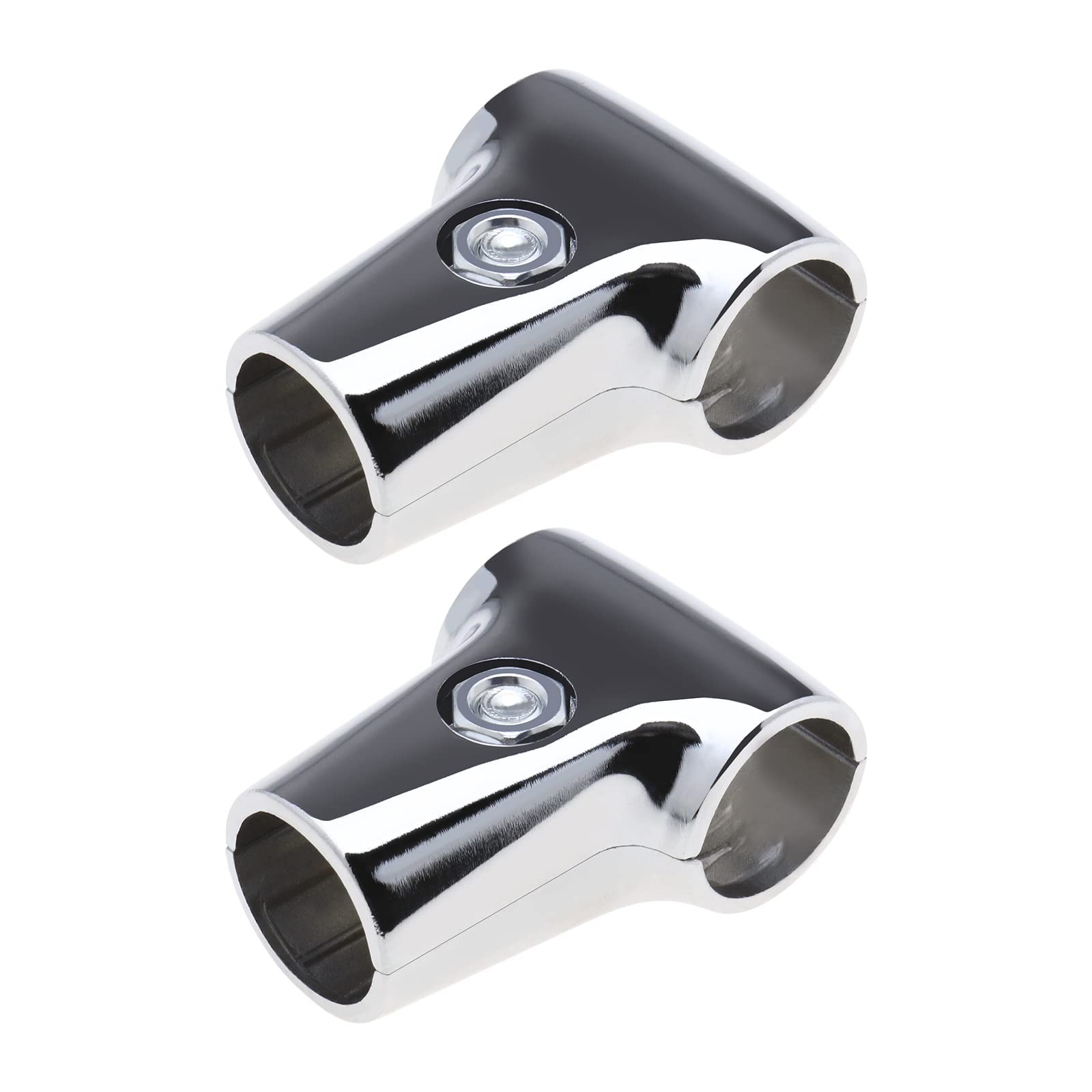 YINETTECH Display Rack Clamp Tee Rod Pole Support Bracket Connector Inner Dia 25mm Strong Hold for Shower Rod Drying Rack Scaffold Composite Pipe Fittings Tube