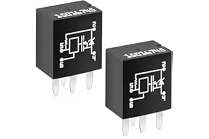 chaseroad 2 Pcs 601-218 15016745 Multi-Purpose Relay, 4-Pin Headlight Relay, Automatic, Automotive Accessory Power Relays, 10A Copper Normally Open Contacts
