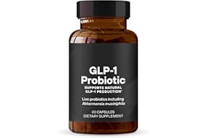 WAJ GLP-1 Probiotic - AFU Multi-Strain Probiotic + Prebiotic, Naturally Support GLP-1 Production & Curb Appetite, Delayed Release, Third-Party Tested, for Men & Women (60 Capsules, 1-Pack)-T1