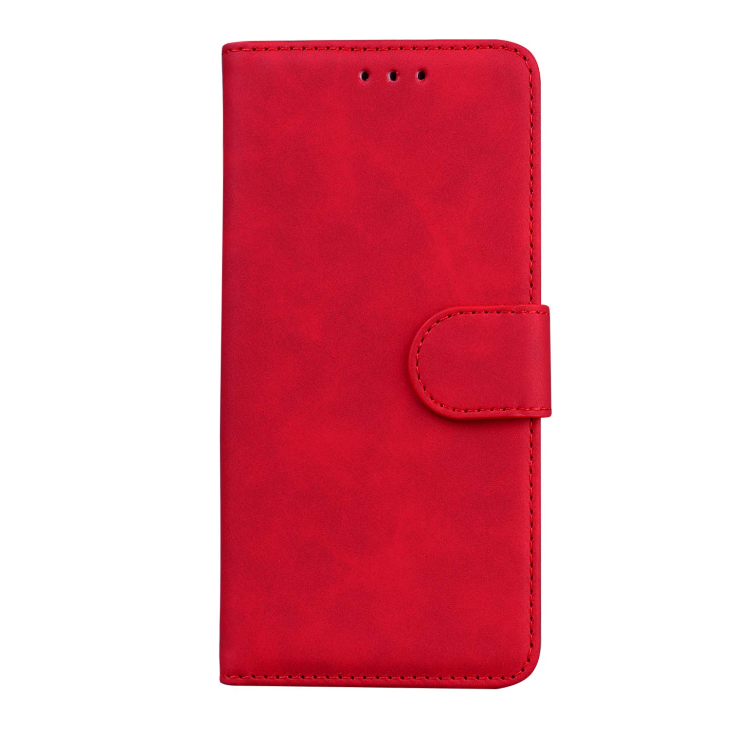 TIANCI Case for Nokia X10/Nokia X20, Neat and Simple Style Skin-Friendly PU Leather Phone Case, Wallet Card Slot, Magnetic Closure Protection Cover for Nokia X10/Nokia X20 Case-Red