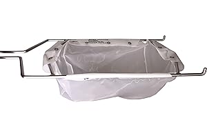 MirOil B22FS Fryer Oil Filter Bag & Frame Combo, Extends Life, Polish Hot & Cold Cooking Oil for Filtration for Deep Fryers, Fits on Top of Fryer Filter Pot, Pail and Storage Container for Restaurants