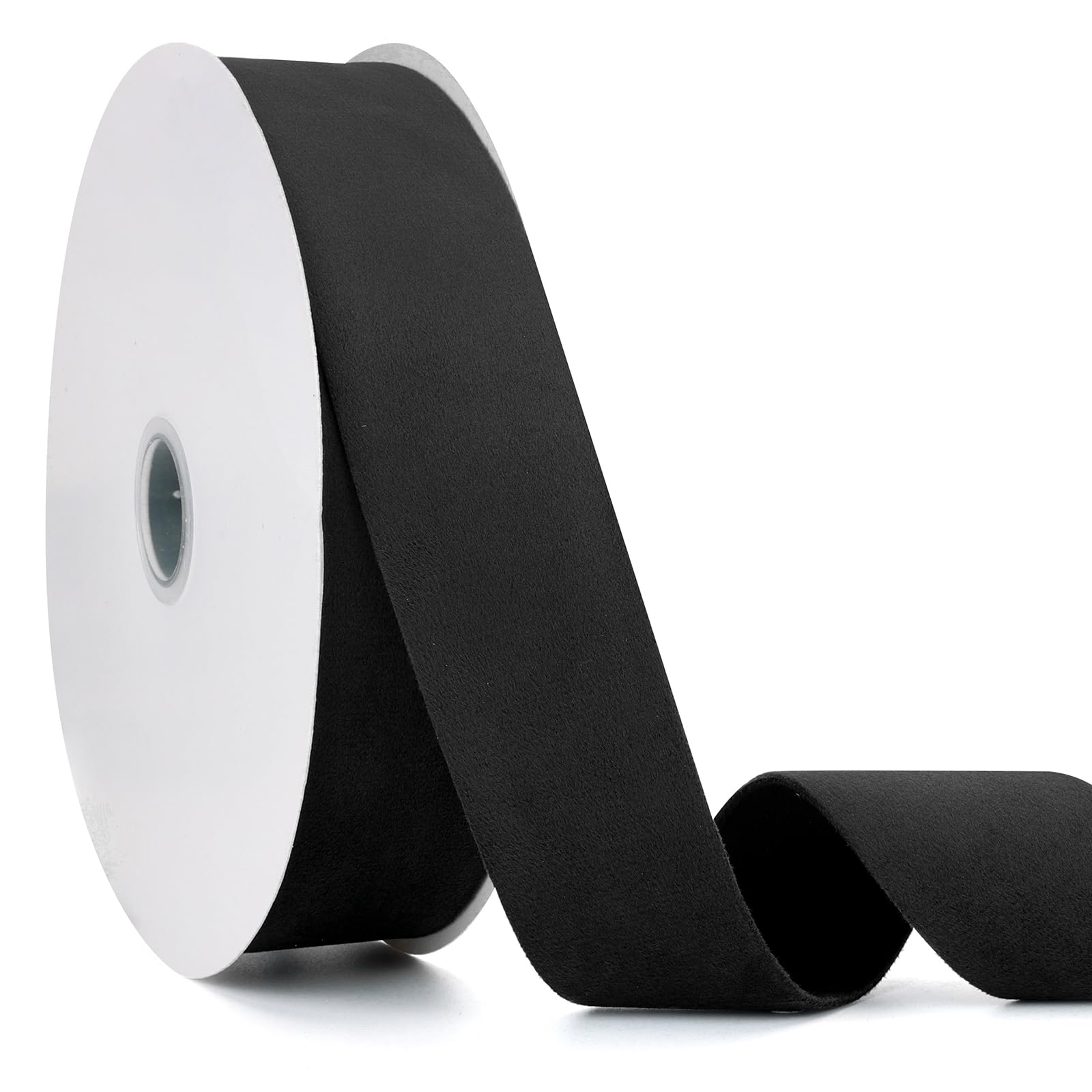 Photo 1 of Jeuhoue Black Velvet Ribbon Double Faced, 1-1/2 Inch x 20Yd, Great for Christmas, Wedding Decoration, Gift Wrapping and Christmas Tree Ornaments (Black 1-1/2")