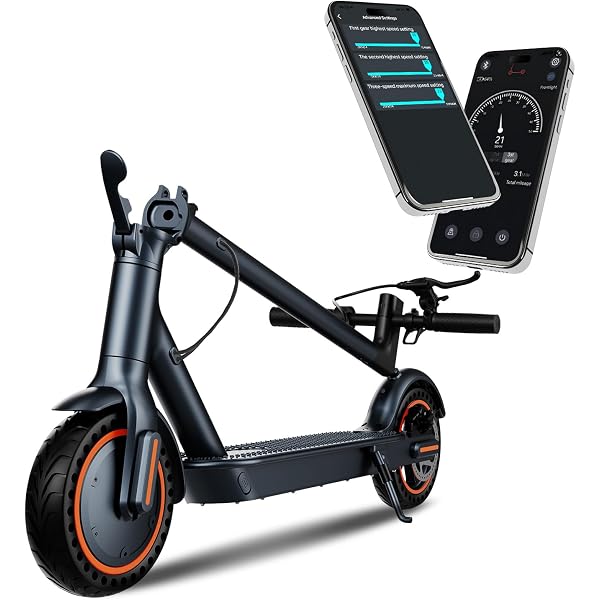 DXH X8 PRO Electric Scooter For Adults - 500W Motor, 21 Mile Range, 19 MPH, 10" Tires, Folding, App Control