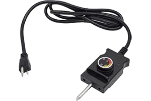 TAILGRILLER Adjustable Controller Thermostat Probe Cord for Masterbuilt MB20070210/MB25075517 Analog Electric Smokers, Fits Most of Outdoor Cooking Electric Smokers and Grills Heating Element