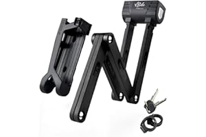 vBike Folding Bike Lock with Key – Heavy Duty Anti Theft Lock for Electric Bike, Anti-Sawing Anti-Drilling Hardened Steel Hig