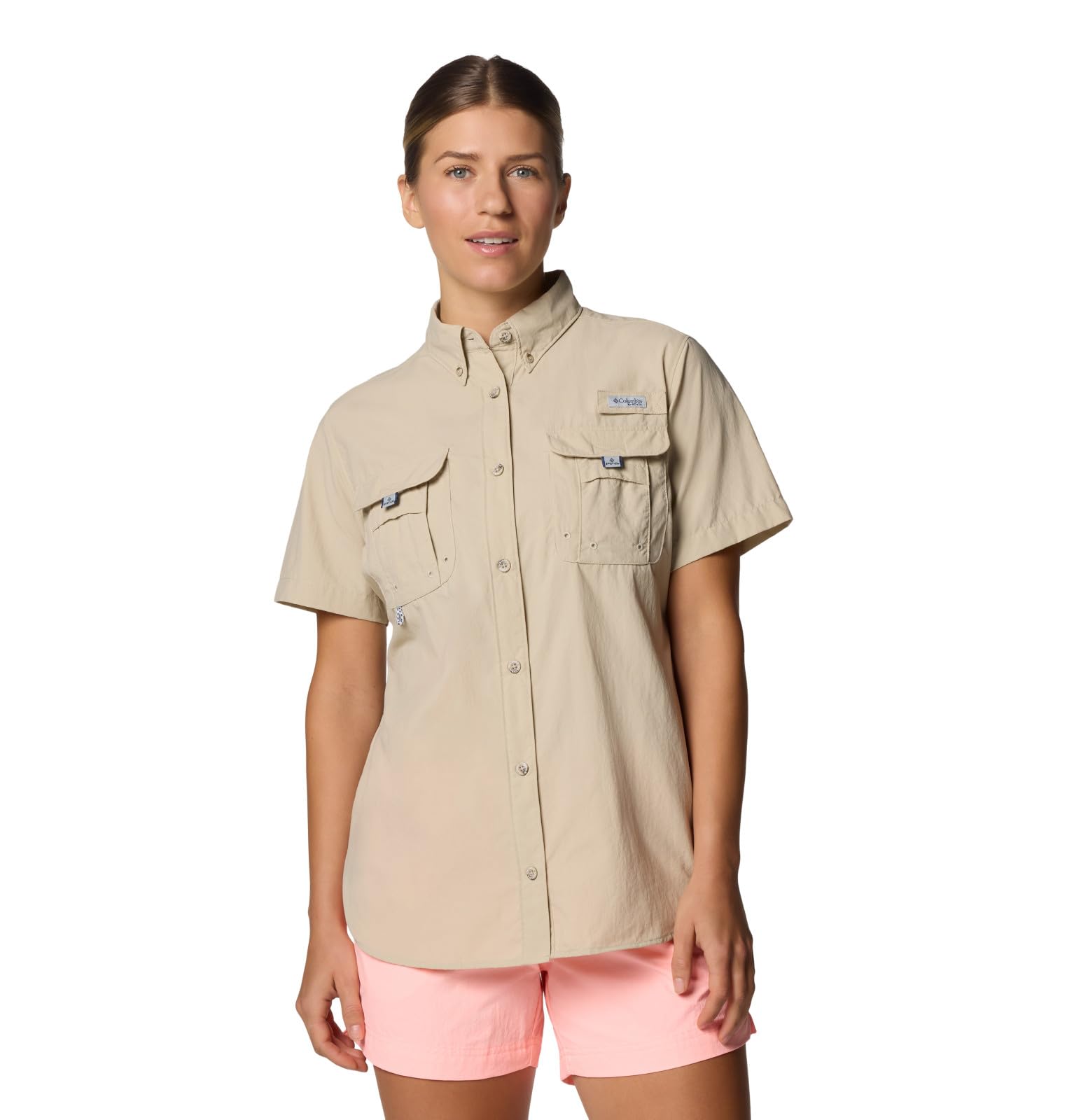 Columbia Women’s Bahama II Short Sleeve, Fossil, Small