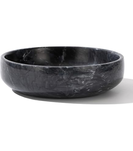 XIOFU Handmade River Stone Decorative Bowl - 4-6 Inch Natural Pebble Serving Dish Or Jewelry Tray (Brown) - View #6