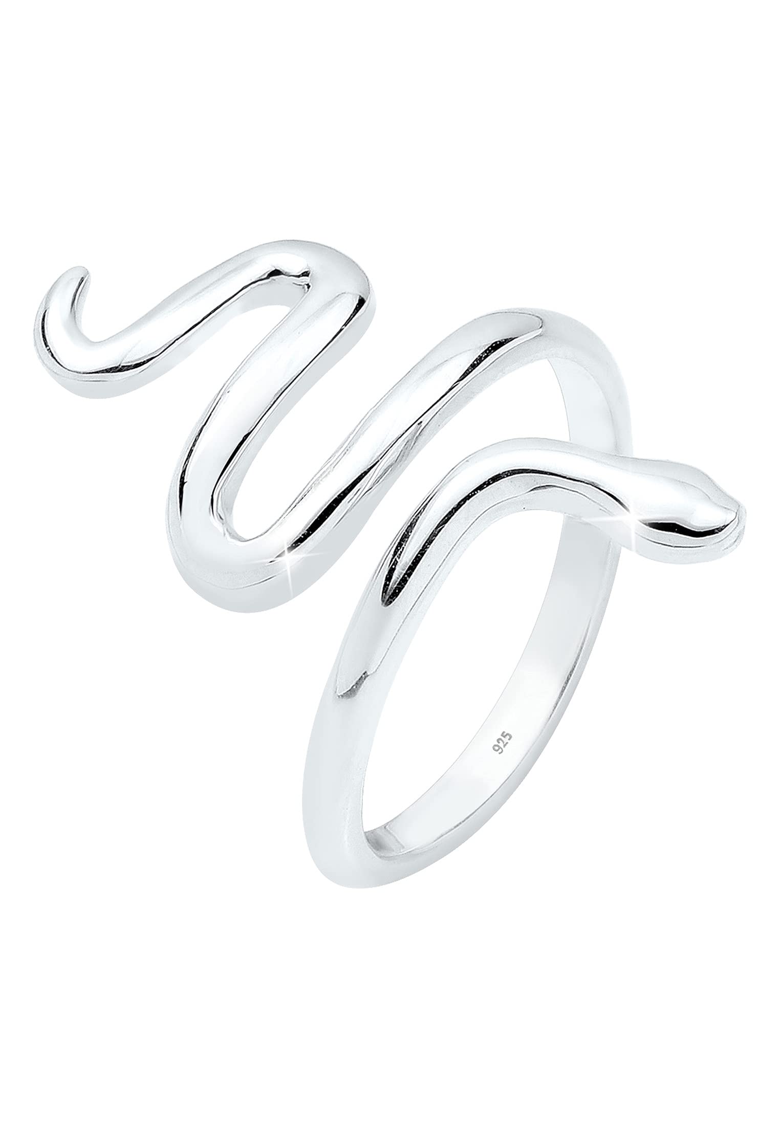 Elli Ring Women Snake Optics Statement in 925 Sterling Silver