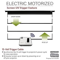 Akia Screens 104 inch Motorized Electric Remote