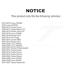 Kugel Front Wheel Bearing Pair For Toyota Camry