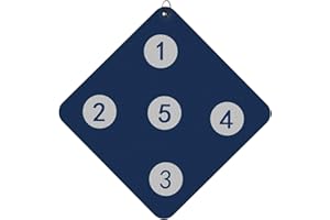 Tachiuwa Fencing Target with Five PU Leather Games Auxiliary Hang Double Sided Fencing Gears for Practice Epee