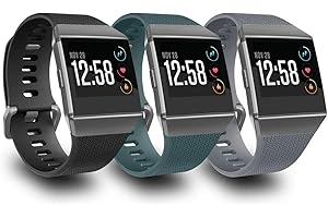 AIUNIT Compatible for Fitbit Ionic Bands Women Men Large Small, Replacement Strap Sport Accessory Wristband for Fitbit Ionic 