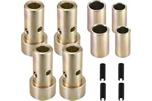 CZC AUTO 2 Pairs of Cat 1 Quick Hitch Adapter Bushings Kit, Fit for Category 1 3-Point Hitch Tractors