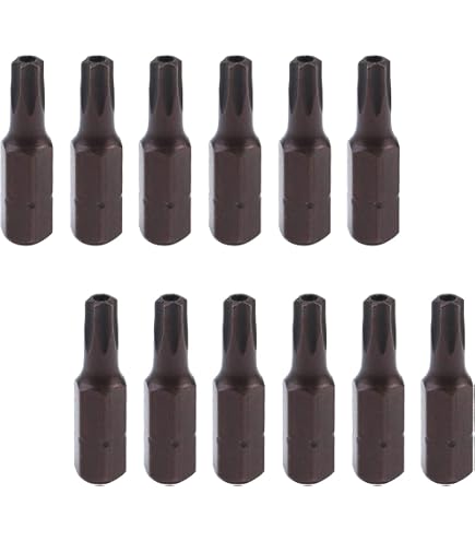 VEGA T25 TORX Security Bits - 4 Stück, ¼" Antrieb, S2 Stahl - Manipulationssicherer Stern-Schlüssel
