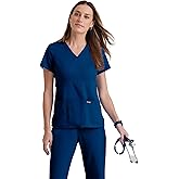 BARCO Grey's Anatomy Scrubs - Riley Scrub Top for Women, V-Neck Super-Soft Women's Scrub Top