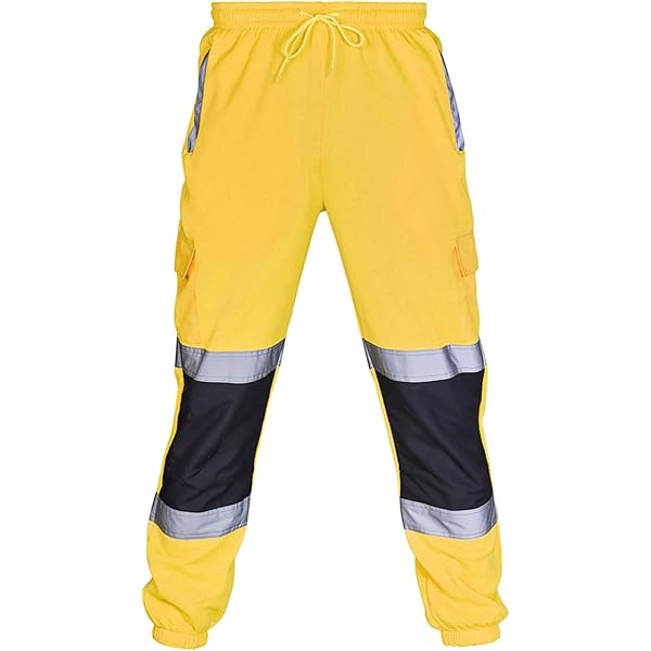 Pantalones PW3 Hi-Vis Flexi Jogger Para Trabajo / M / Amarillo-Negro