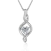 ONEFINITY Granddaughter Nana Grandma Gifts Sterling Silver Granddaughter Grandma Nana Necklace I love You Forever Cross Infinity Jewelry for Women Mothers Day Gifts