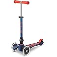 Micro Kickboard - Mini Deluxe Foldable LED Scooter, 3-Wheeled, Lean-to-Steer, Swiss-Designed Micro Scooter with LED Light-Up Wheels, for Kids Ages 2-5