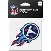 Wincraft NFL Tennessee Titans 63097011 Perfect Cut Color Decal, 4" x 4", Black