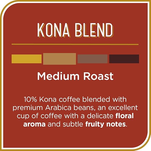 DON FRANCISCO’S KONA BLEND COFFEE – 24 K-CUP COMPATIBLE SINGLE-SERVE PODS – 10% KONA – RECYCLABLE THROUGH TERRACYCLE – COMPATIBLE WITH KEURIG BREWERS