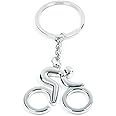 Cycling Lover's Keychain Vitality Bicycle Key Chain Upscale Lucky Key Ring Active Bike Key Chain Bicycle Race Souvenir (Riding Keychain A)