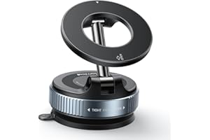 Lamicall for Magsafe Car Mount, [Bumpy Road Stable] Phone Mount for Car, 360° Adjustable Suction Cup Phone Mount Dashboard Wi