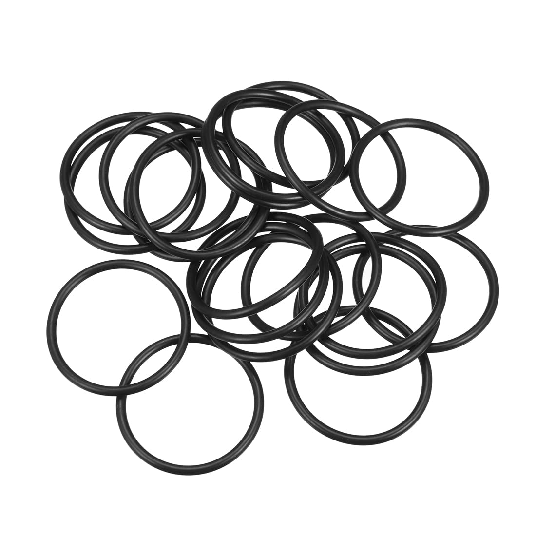 Photo 1 of uxcell Nitrile Rubber O-Rings 50mm OD 43mm ID 3.5mm Width, Metric Nitrile Rubber Sealing Gasket for Automotive Machine Plumbing, Pack of 20