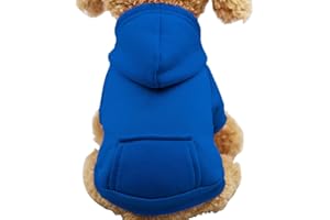 Fashion Focus On New Winter Dog Hoodie Sweatshirts with Pockets Cotton Warm Dog Clothes for Small Dogs Chihuahua Coat Clothin