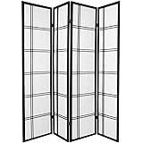 Oriental Furniture Well Built Carefully Packed Premium Quality, 6-Feet Double Cross Folding Shoji Privacy Floor Screen Room D