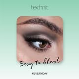 Technic Smokey Eyeshadow Palette 6 Grey Shades Matte & Shimmer 7.2g view 5