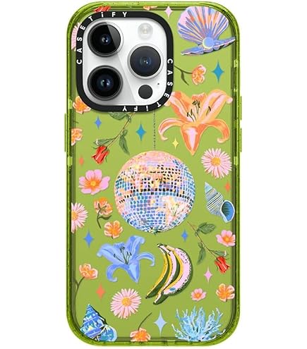 CASETiFY Compact IPhone 15 Case [4 Ft. 2X Military Grade Drop Protection/Slim/Lightweight] - Clear Polka Daub Hearts - Clear Black - View #12