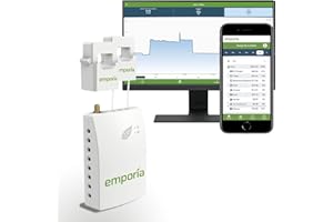 EMPORIA Smart Home Energy Monitor | Vue - Real Time Electricity Monitor/Meter | Solar/Net Metering | (Monitor Only)